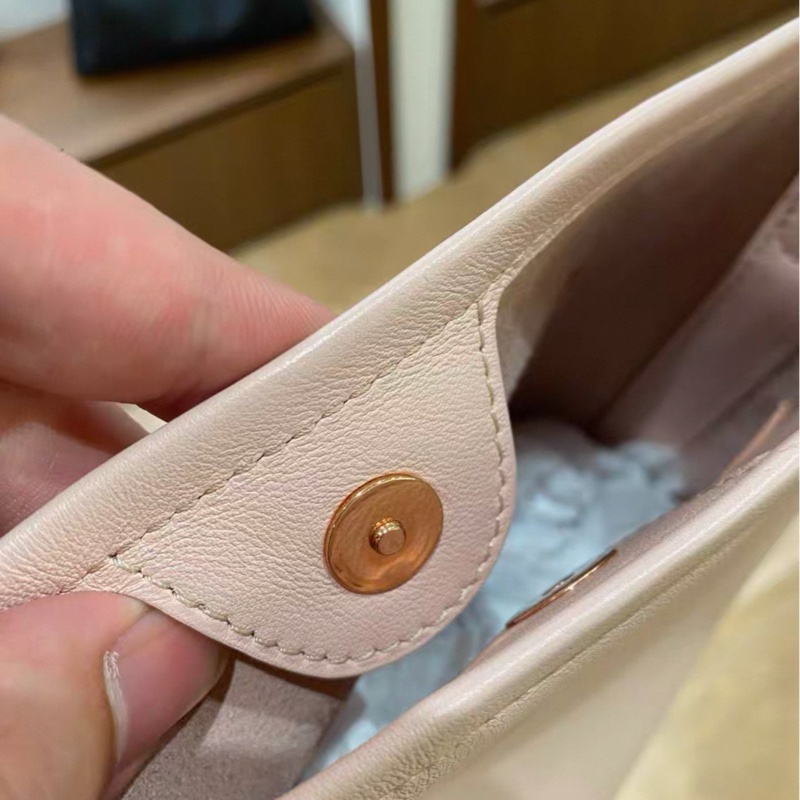 Delvaux 德爾沃 裸粉色 牛皮 Pin Toy mini 水桶包 約21*20*10 無鏡子-7