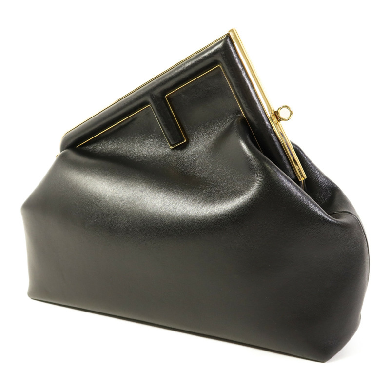 FENDI 牛皮皮革First Medium金扣肩背袋-2