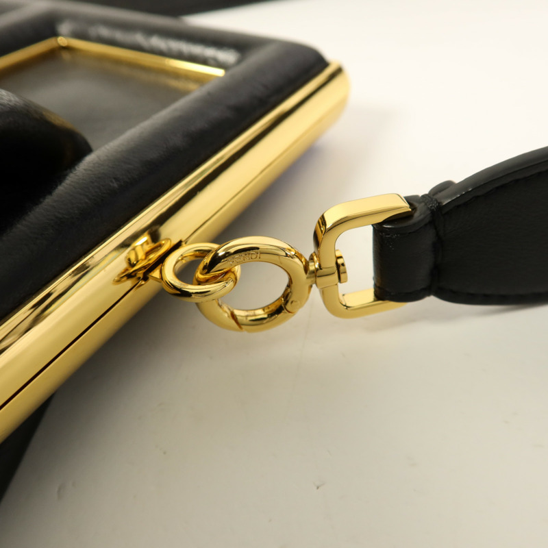 FENDI 牛皮皮革First Medium金扣肩背袋-8