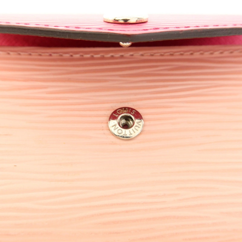 LOUIS VUITTON Epi Card Case銀扣卡片套-7