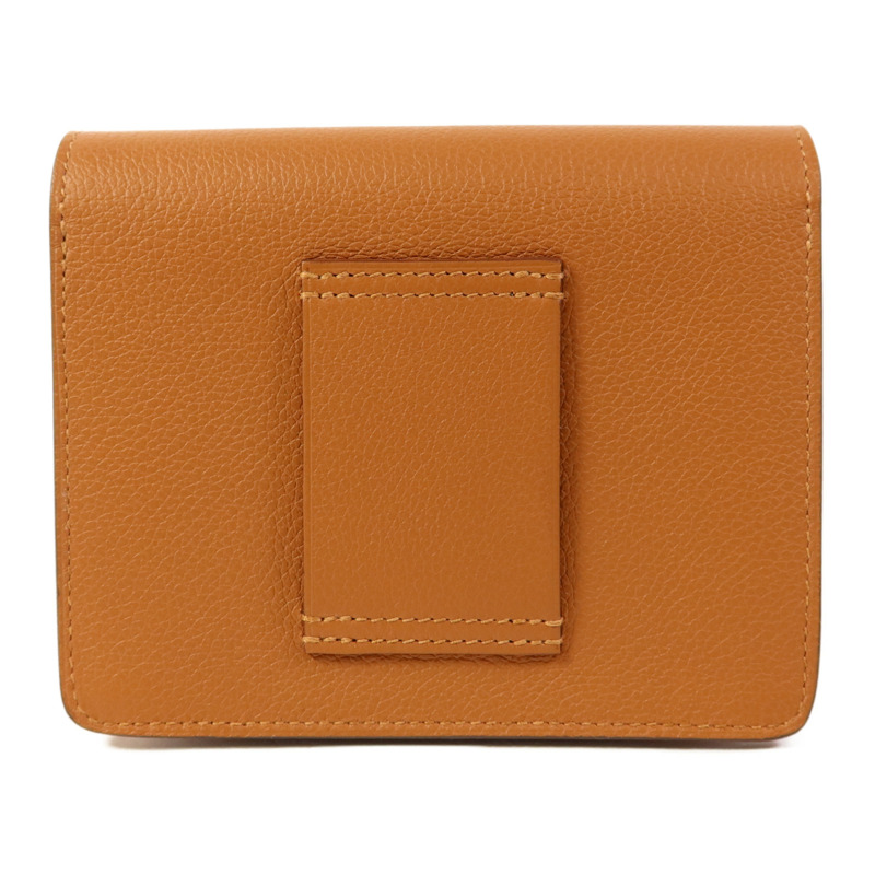 HERMES Evercolor皮革Roulis Slim金扣手拿包Gold-1