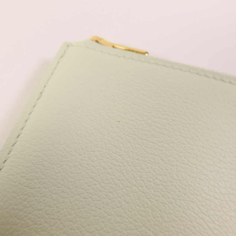 HERMES Evercolor皮革Roulis Slim金扣手拿包Gold-14