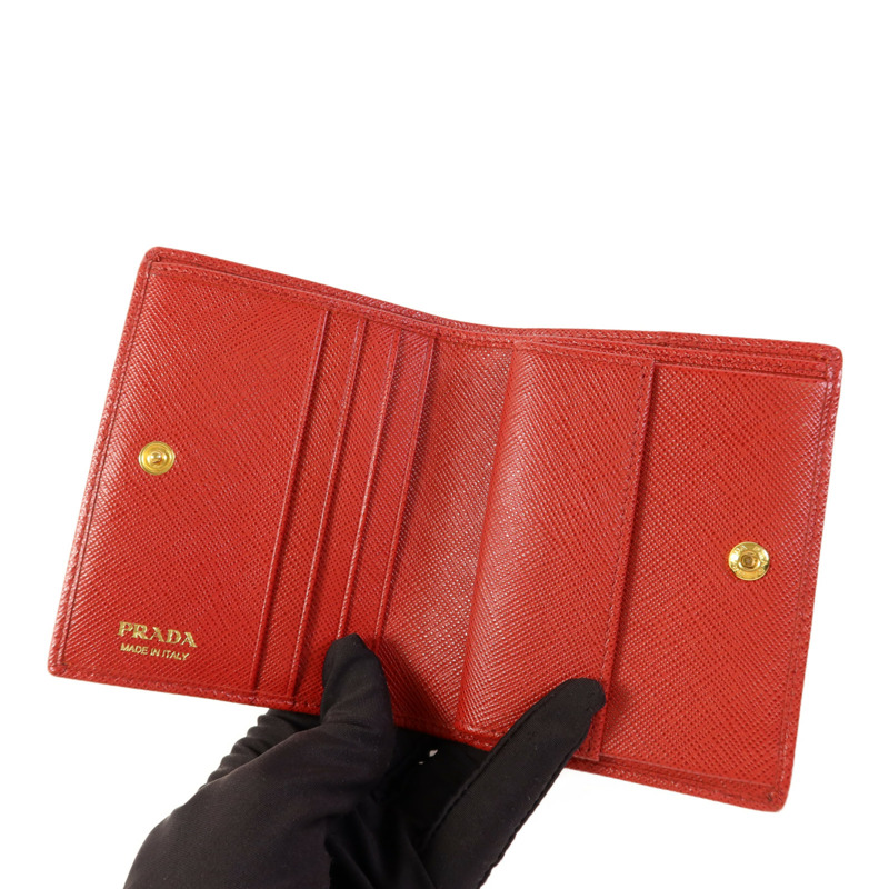 PRADA 尼龍Vitello Move金扣錢包-4