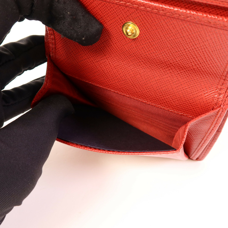 PRADA 尼龍Vitello Move金扣錢包-6