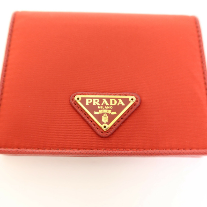 PRADA 尼龍Vitello Move金扣錢包-10