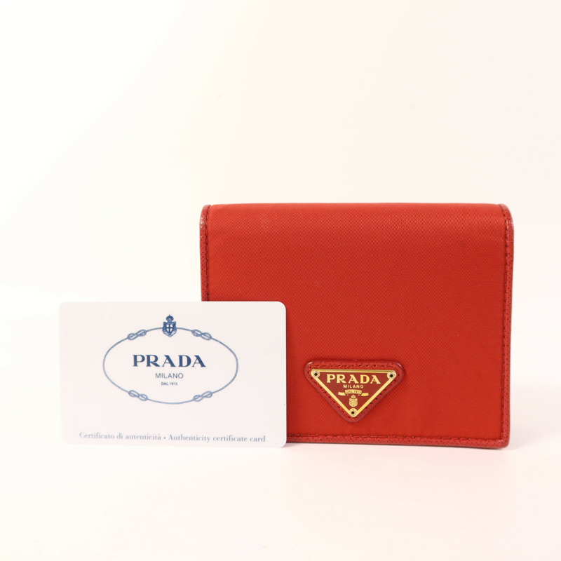 PRADA 尼龍Vitello Move金扣錢包-15