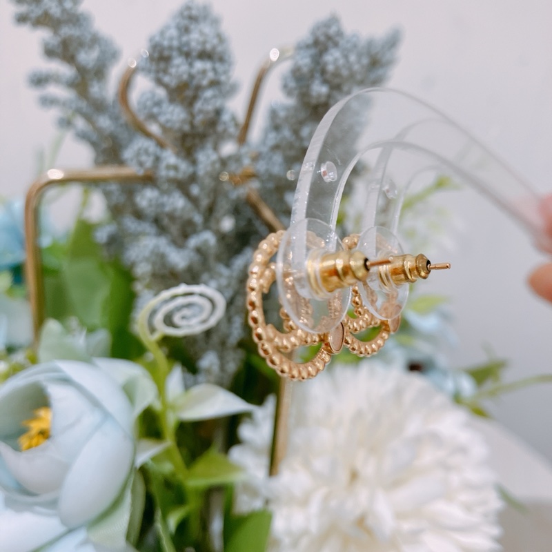 TK1792  Chanel 香奈兒圓形標誌耳環Circle CC Logo Earrings-57