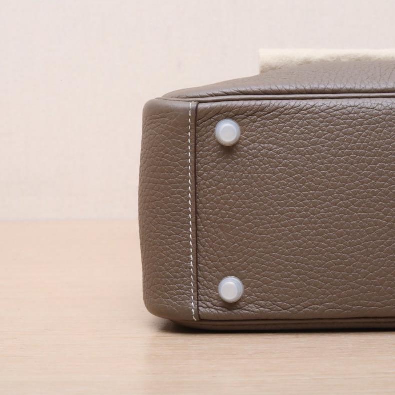 HERMES(愛馬仕) Lindy Mini 18大象灰 TC皮 U刻 金扣-3