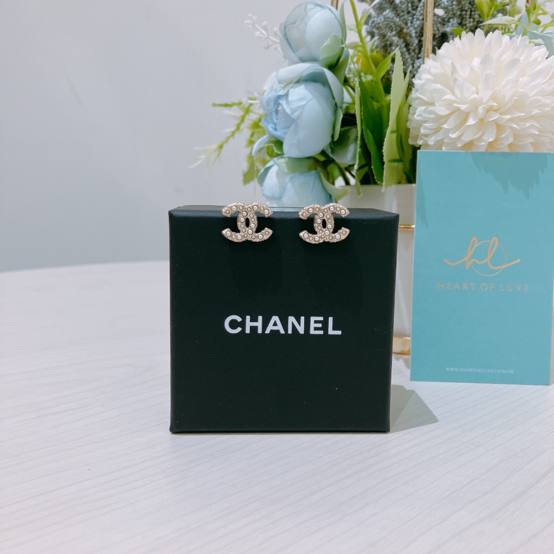 TK1793 Chanel 香奈兒經典CCLogo耳環Classic CC Logo 1.5cm Earrings-20