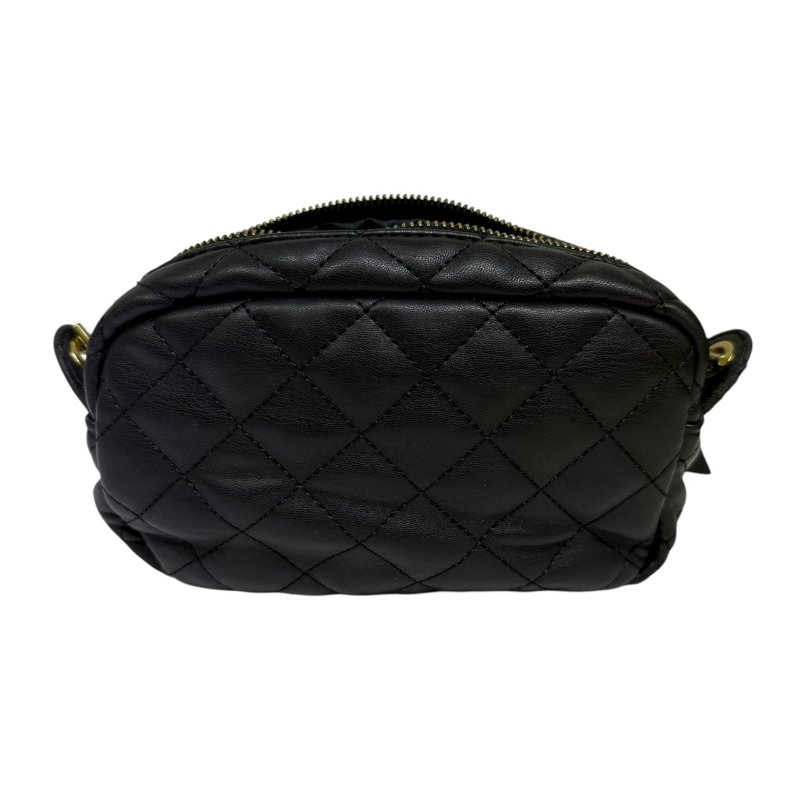 【美收精品】VERSACE 黑色金鍊肩背包 3-804-1