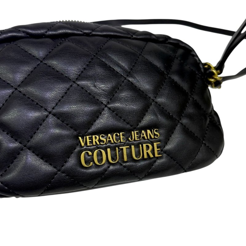 【美收精品】VERSACE 黑色金鍊肩背包 3-804-5