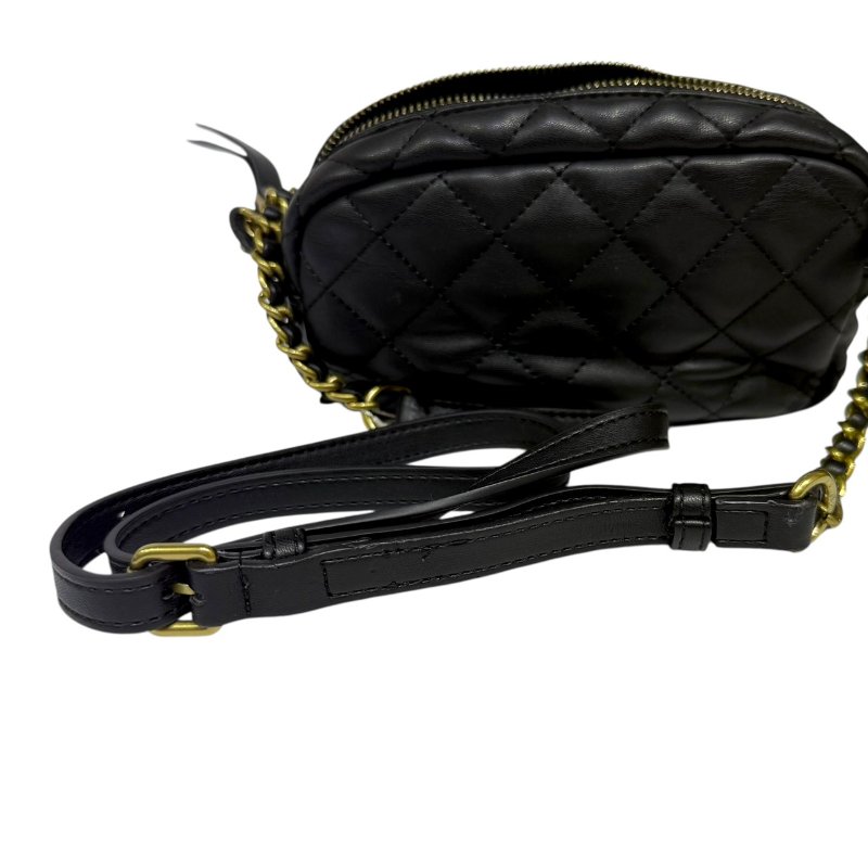 【美收精品】VERSACE 黑色金鍊肩背包 3-804-6