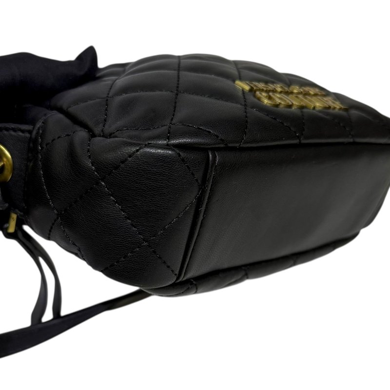 【美收精品】VERSACE 黑色金鍊肩背包 3-804-8