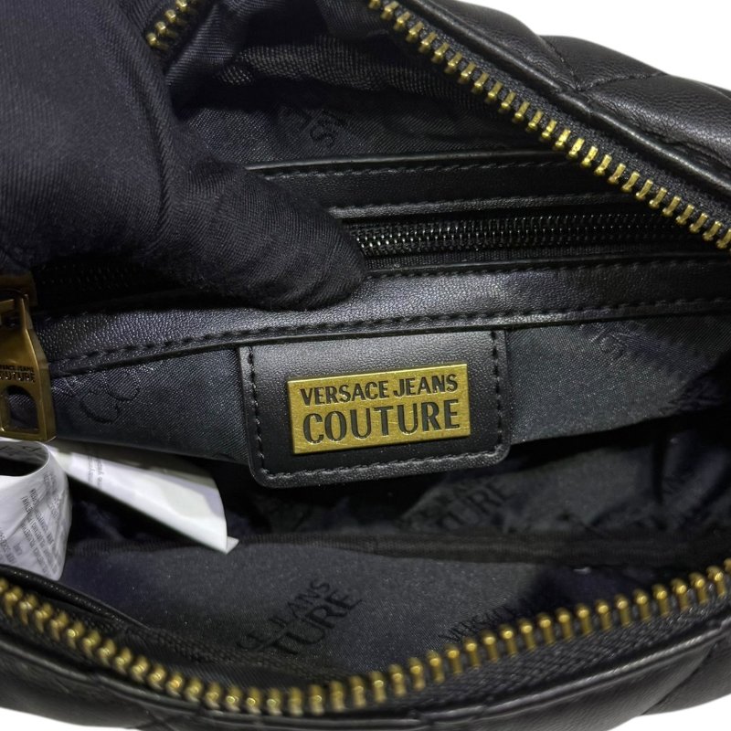 【美收精品】VERSACE 黑色金鍊肩背包 3-804-10