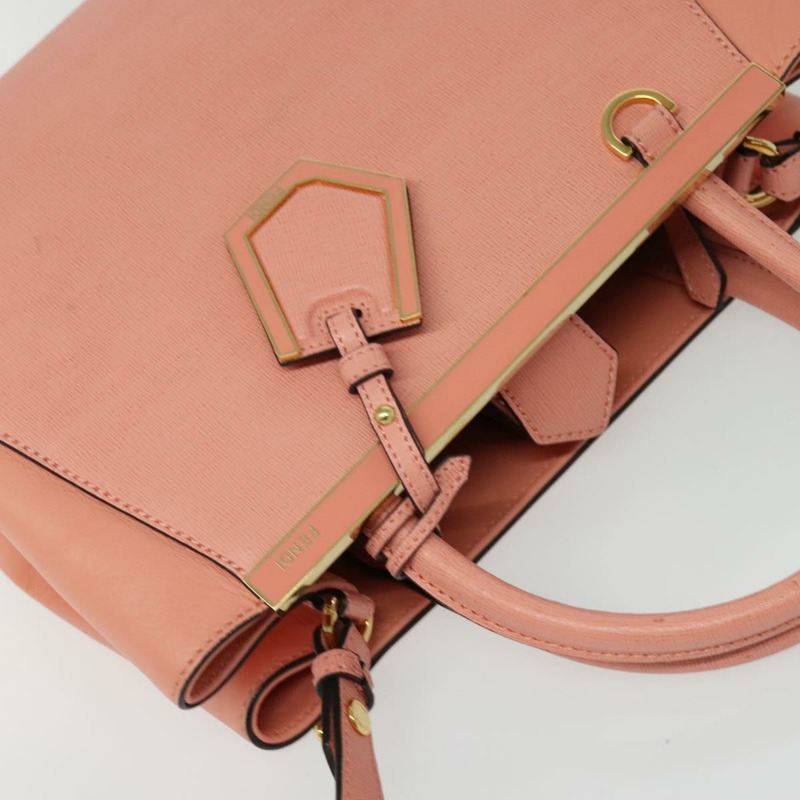 【日本直送】FENDI Petite To Jules 手提包 皮革 2 款 粉紅色 正品 135611-5