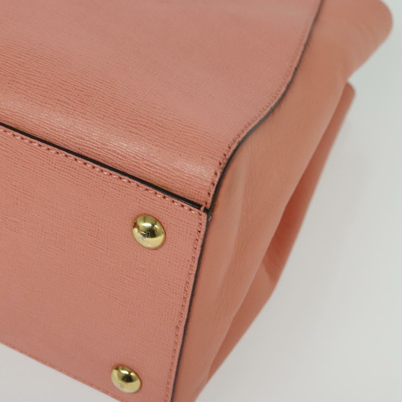 【日本直送】FENDI Petite To Jules 手提包 皮革 2 款 粉紅色 正品 135611-15