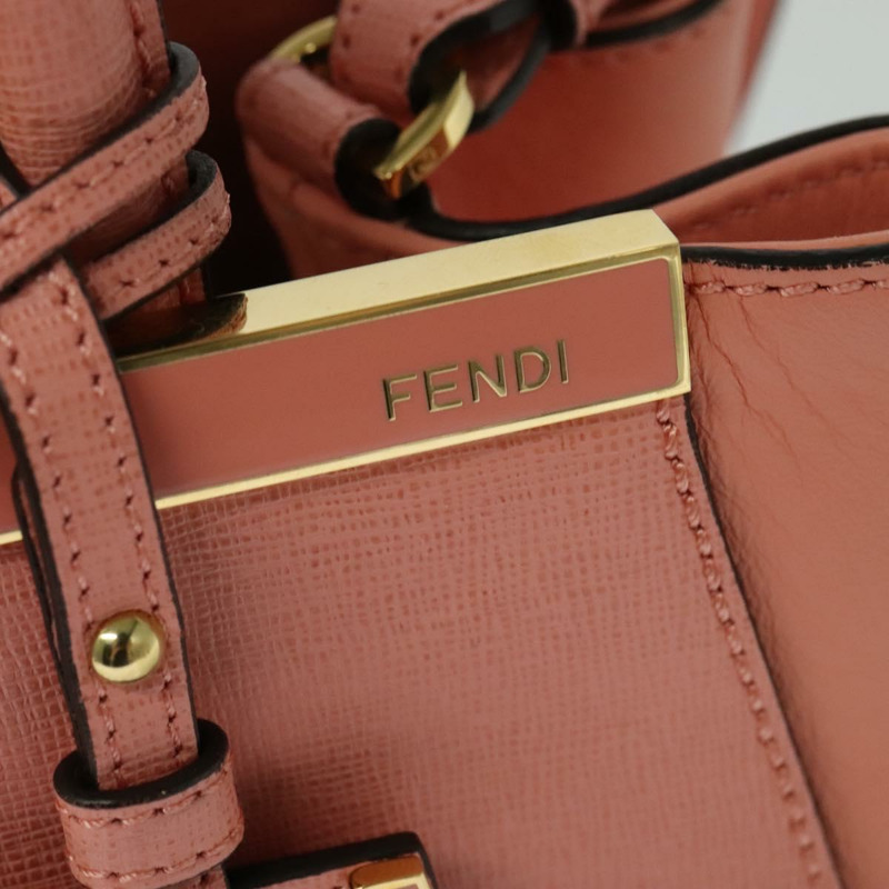 【日本直送】FENDI Petite To Jules 手提包 皮革 2 款 粉紅色 正品 135611-17