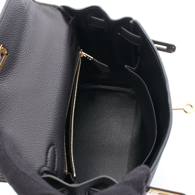 愛馬仕 Kelly 25 單肩手提包 044624CC Togo 皮革黑 Caban 二手 B GHW-2