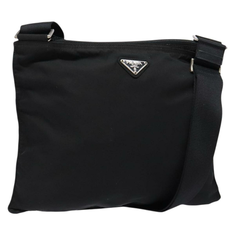 【日本直送】PRADA 單肩包 尼龍 黑色 銀色 正品 ar13740-0
