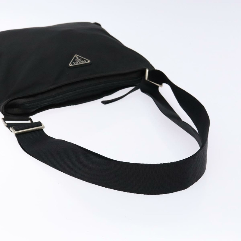 【日本直送】PRADA 單肩包 尼龍 黑色 銀色 正品 ar13740-6