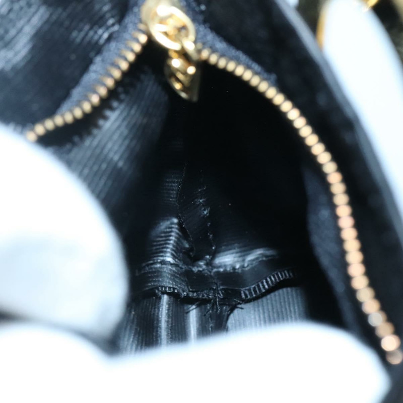 【日本直送】CELINE 黑色金色尼龍手拿包 Auth 137004-16