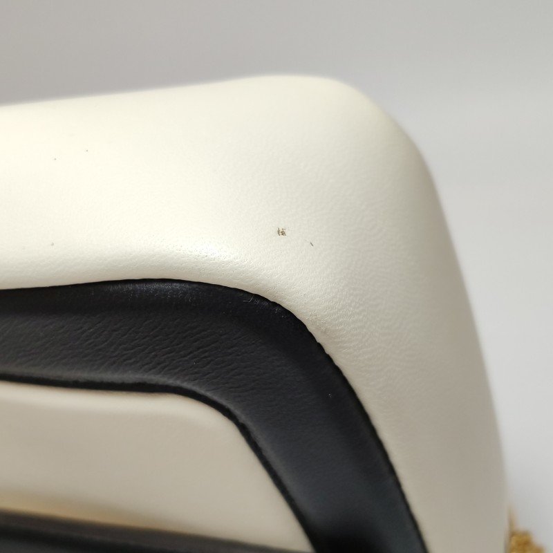 Fendi Baguette 法棍包 中號 羊皮 拼色 雙F扣環 單肩包-11