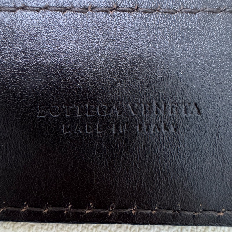 Bottega Venetia 深咖 銀頭編織 皮帶 腰帶-3