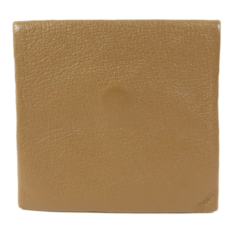 HERMES Chevre皮革Bastia Coin Purse銀扣零錢包Etoupe-1