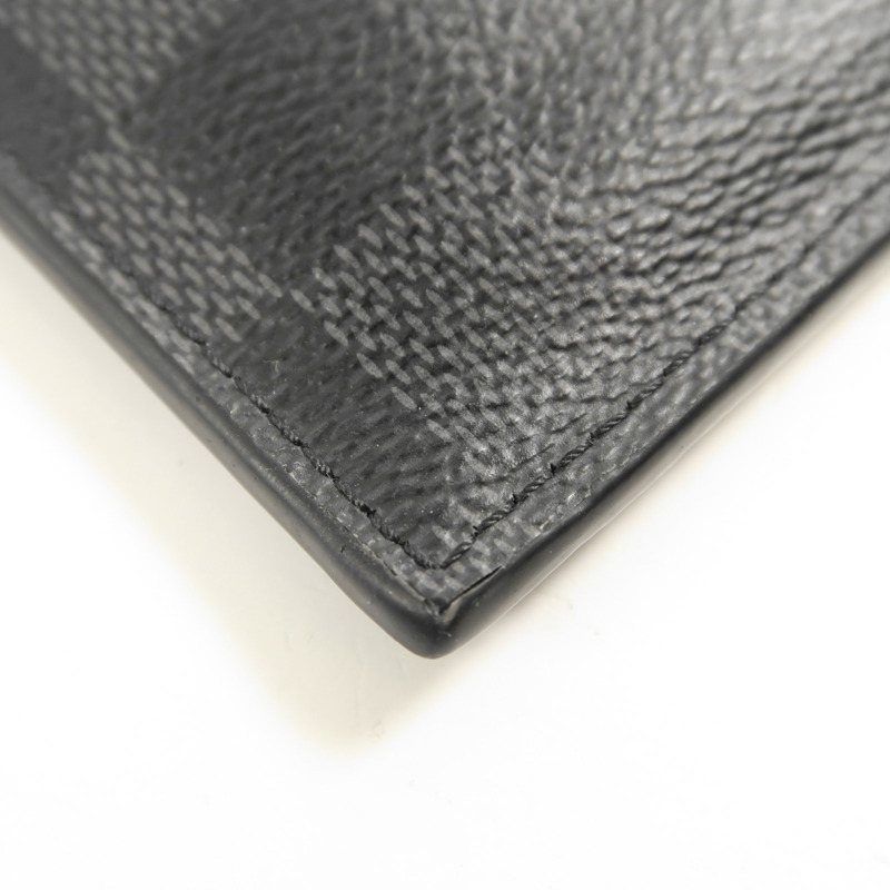 LOUIS VUITTON Damier Graphite Coin Card Holder銀扣零錢包-7
