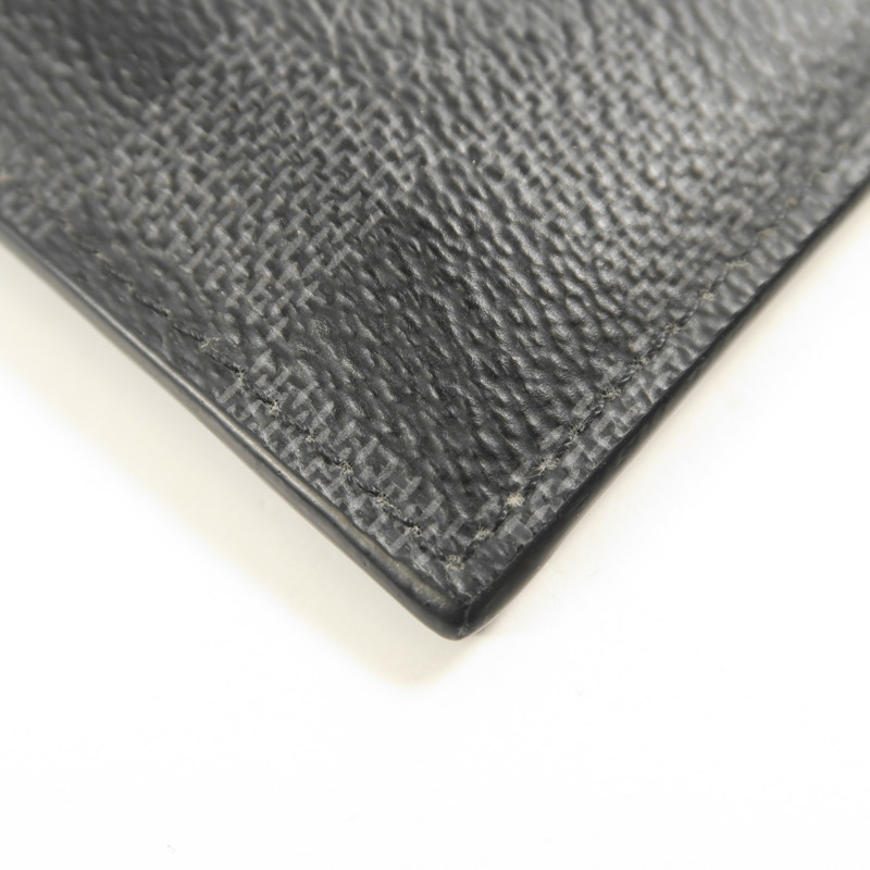 LOUIS VUITTON Damier Graphite Coin Card Holder銀扣零錢包-8