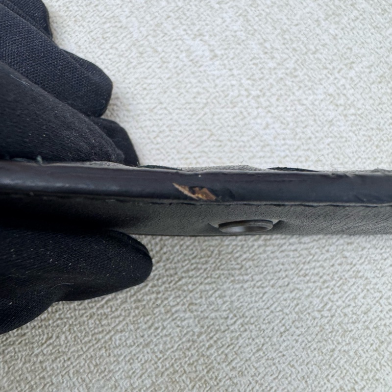 Bottega Veneta 黑頭 黑編織 皮帶 腰帶-9