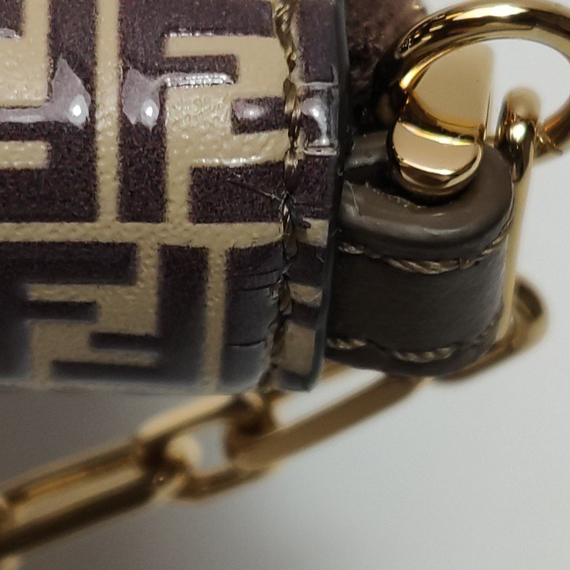 Fendi 牛皮 雙F 老花 零錢包-11