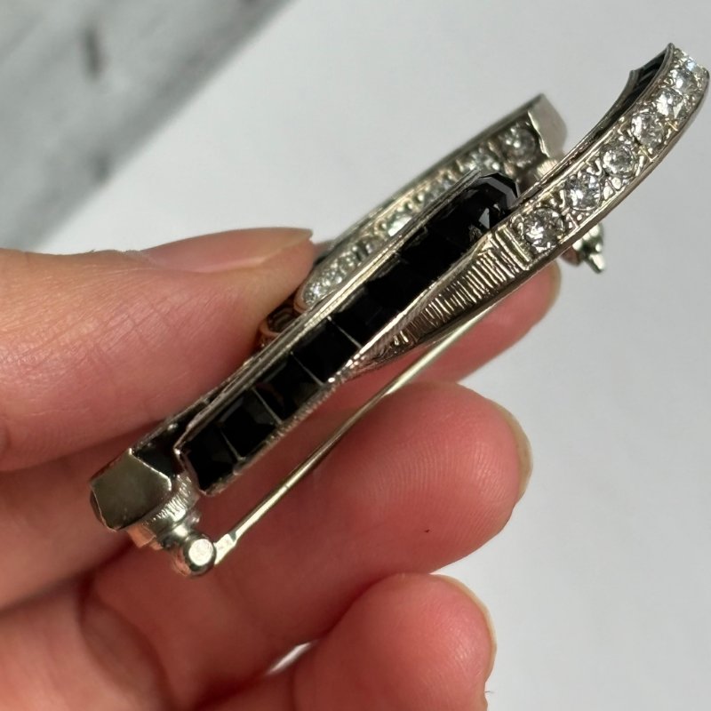 ::CHANEL:: 水鑽雙色雙C 胸針 別針 釦針-7