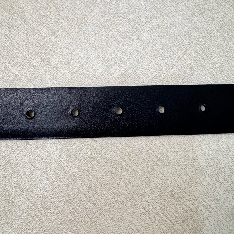 Saint Laurent  YSL金x銀頭 棕皮革 皮帶 腰帶-6