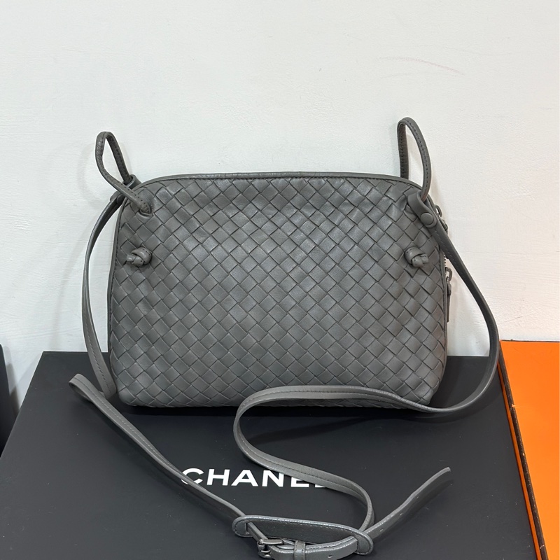 Bottega Veneta BV Nodini 灰 貝殼包 肩背包 斜背包 側背包 手提包-0