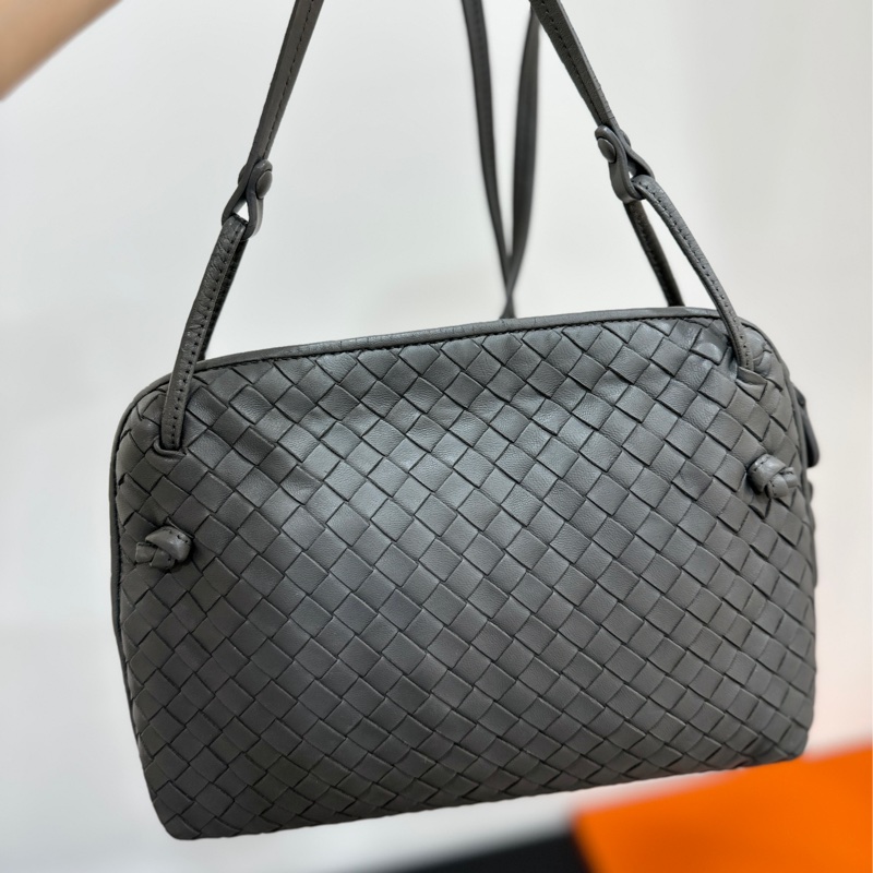 Bottega Veneta BV Nodini 灰 貝殼包 肩背包 斜背包 側背包 手提包-5