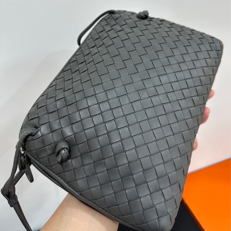 Bottega Veneta BV Nodini 灰 貝殼包 肩背包 斜背包 側背包 手提包-7