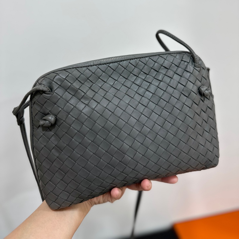 Bottega Veneta BV Nodini 灰 貝殼包 肩背包 斜背包 側背包 手提包-18
