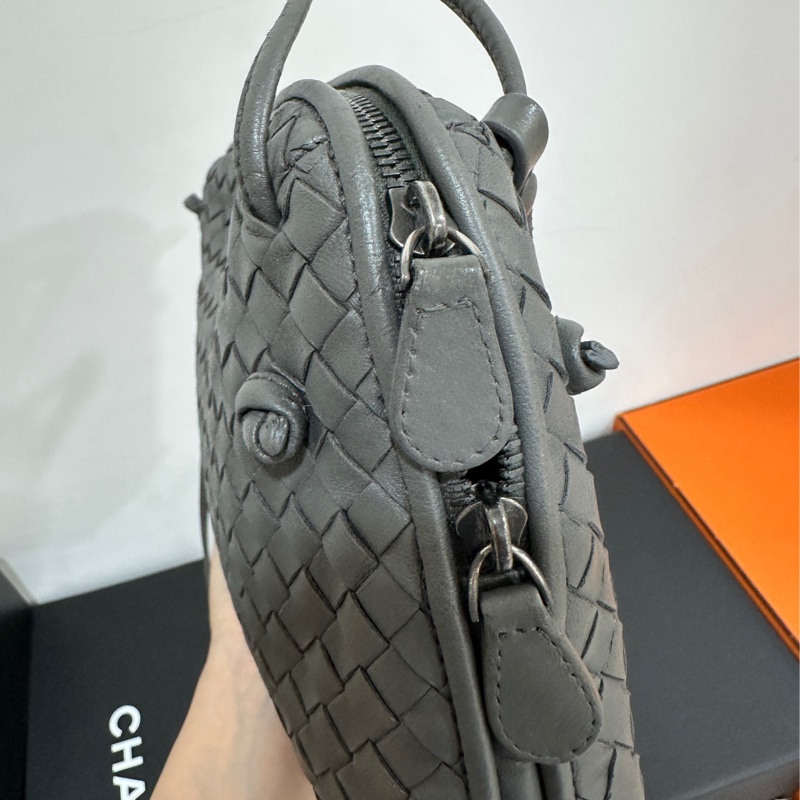 Bottega Veneta BV Nodini 灰 貝殼包 肩背包 斜背包 側背包 手提包-21