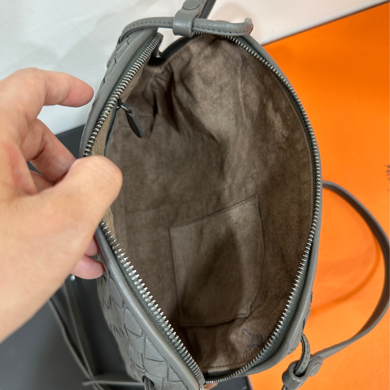 Bottega Veneta BV Nodini 灰 貝殼包 肩背包 斜背包 側背包 手提包-23
