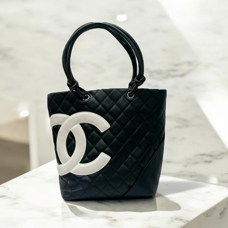 莉亞精品♡ Chanel 康鵬 熊貓菜籃子 二手美包-0