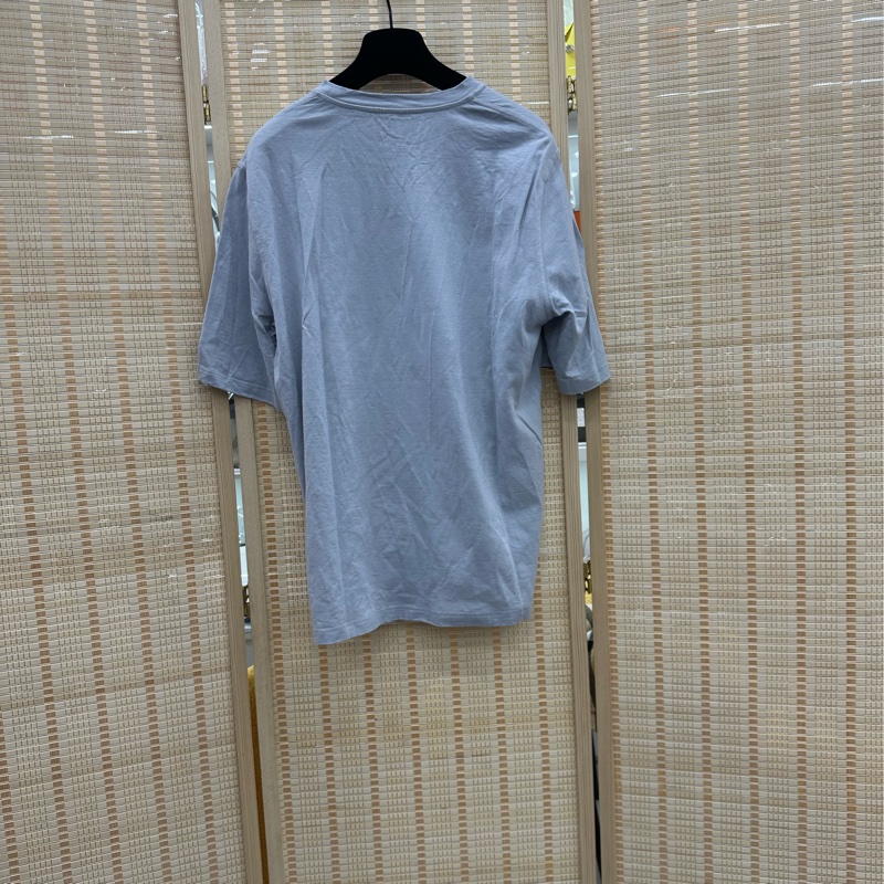 Hermes /愛馬仕 男士t恤小花淺藍色短袖 L碼-1
