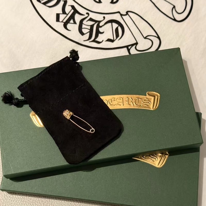 Chrome Hearts 22K 白鑽別針-0