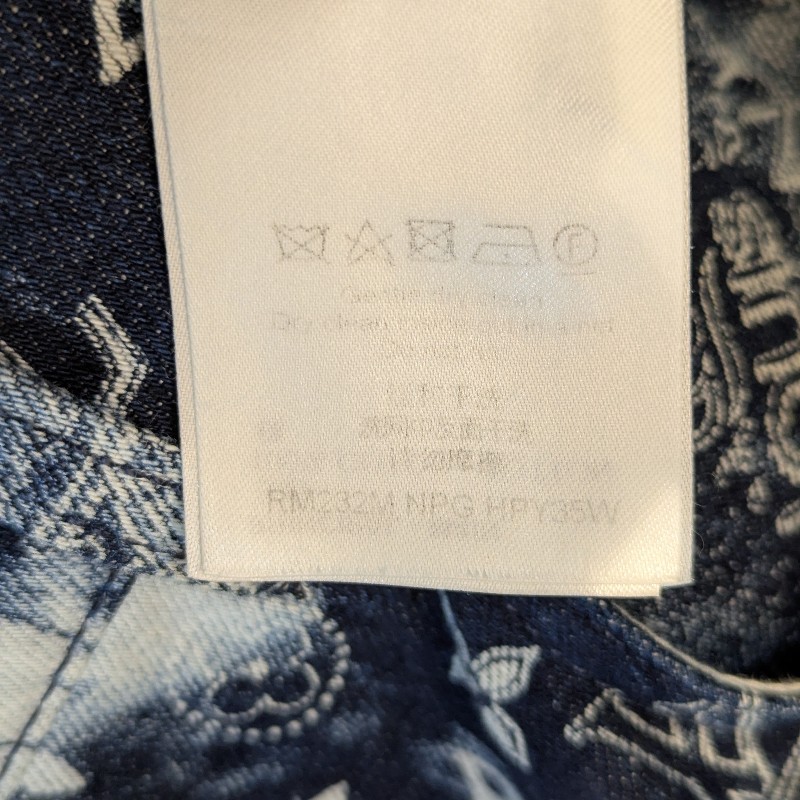 莉亞精品♡LV 白色字母串珠圓領短袖 XL 二手美品-5