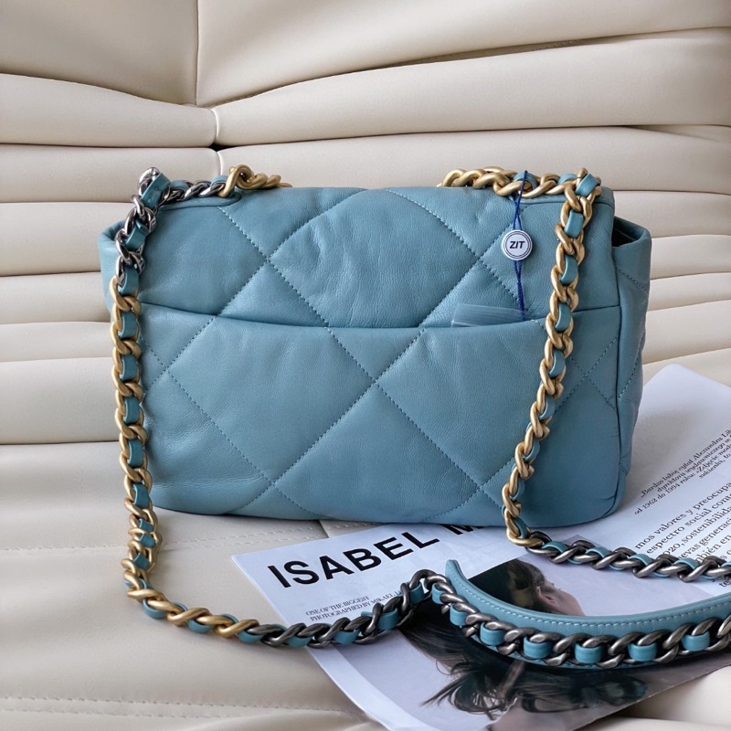 Chanel 香奈兒19bag 小號 山羊皮 26*16*9-4
