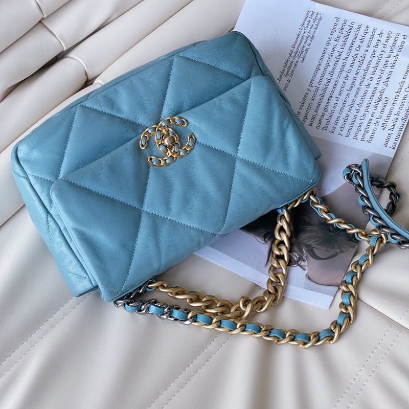 Chanel 香奈兒19bag 小號 山羊皮 26*16*9-5