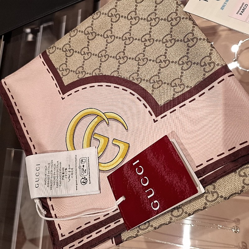 Gucci 日本限定 樋口裕子限定真絲絲巾-10