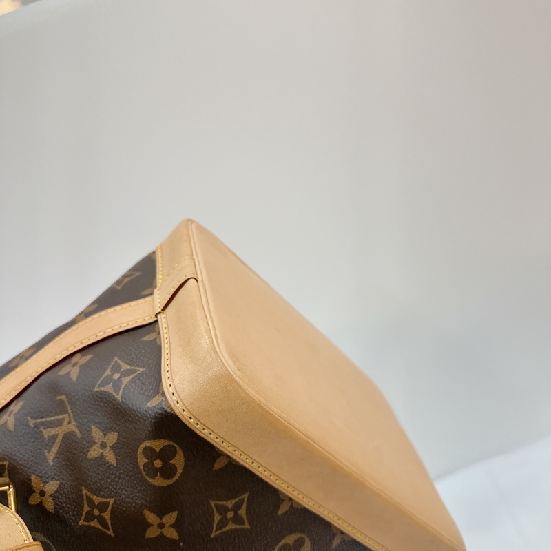 莉亞精品♡ LV 老花抽繩水桶包 二手美包-7