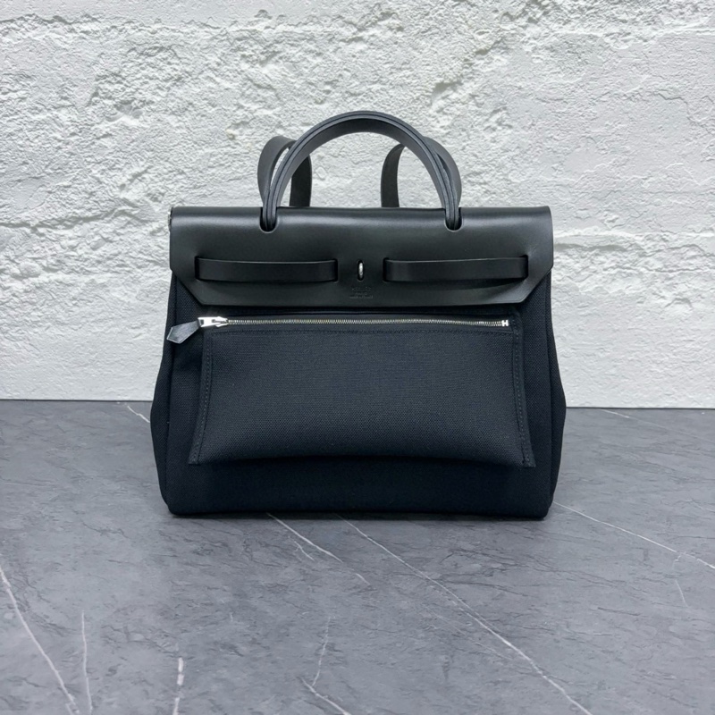 Hermes愛馬仕 herbag31黑銀 尺寸約30×26×12 Z刻-3
