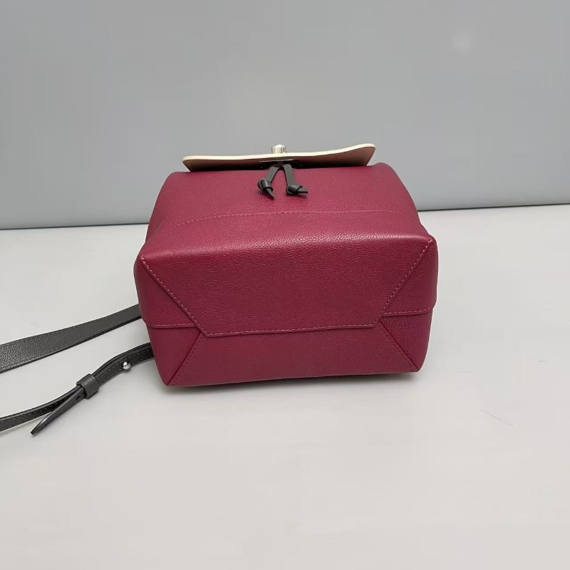LV路易威登 Lockme 米樹莓灰三拼色牛皮 後背包 雙肩包 尺寸約21×27cm-3